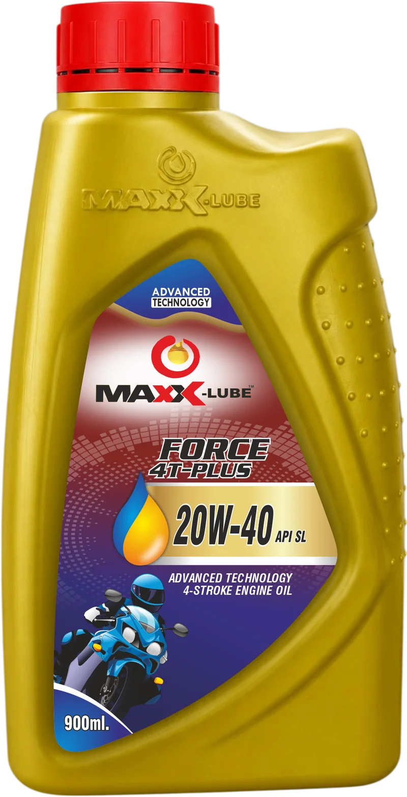 MAXX-LUBE FORCE 4T-PLUS 20W-40 API SL engine oil, 900ml bottle